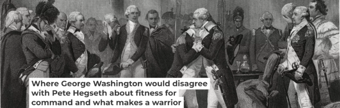 On Dec. 4, 1783, after six years fighting against the British as head of the Continental Army, George Washington said farewell to his officers and returned to civilian life. Engraving by T. Phillibrown from a painting by Alonzo Chappell